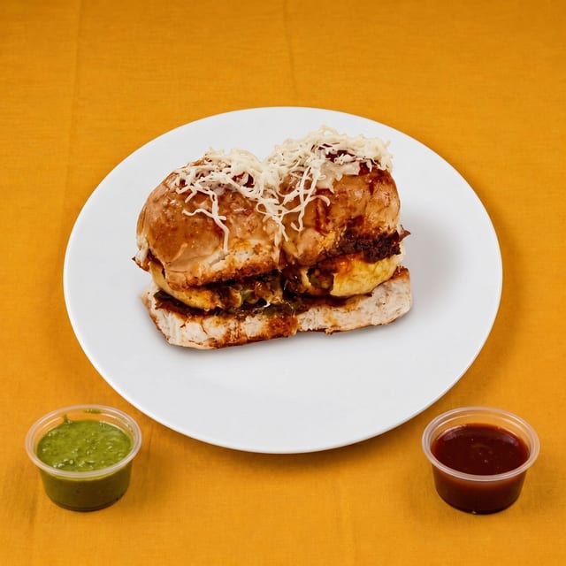 Masala Cheese Vada Pav.
