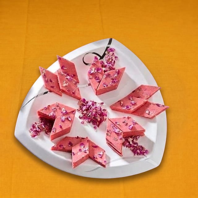 Kaju Rose Katli.