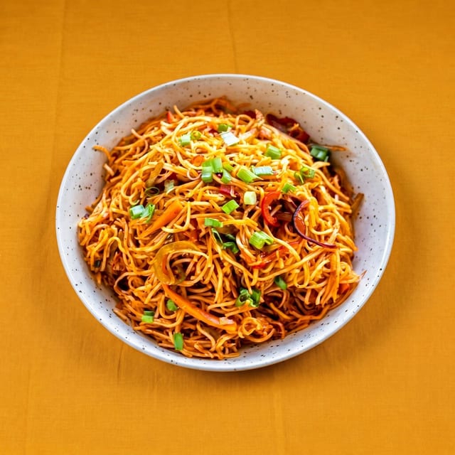 Triple Schezwan Noodles.
