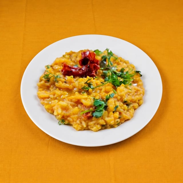 Vaghareli Khichidi & Kadhi.