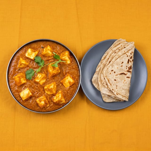 Curry (8 Oz) & Chapati (4).