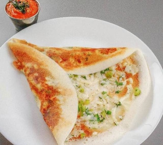 Cheese Schezwan Dosa.
