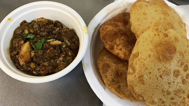Undhiyu Puri with Jalebi.